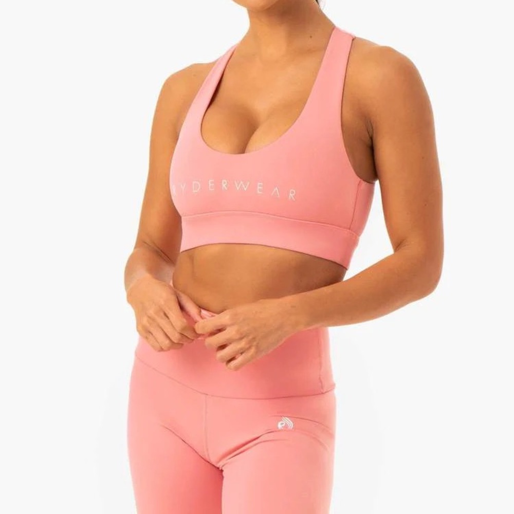 Ryderwear Wild Crossover Blush Pink Sports Bra - Size Small *read description*